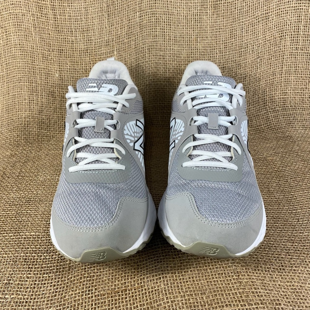 🛑SOLD🛑  new balance turf trainer baseball shoes running gray white size 13 D - Picture 6 of 10